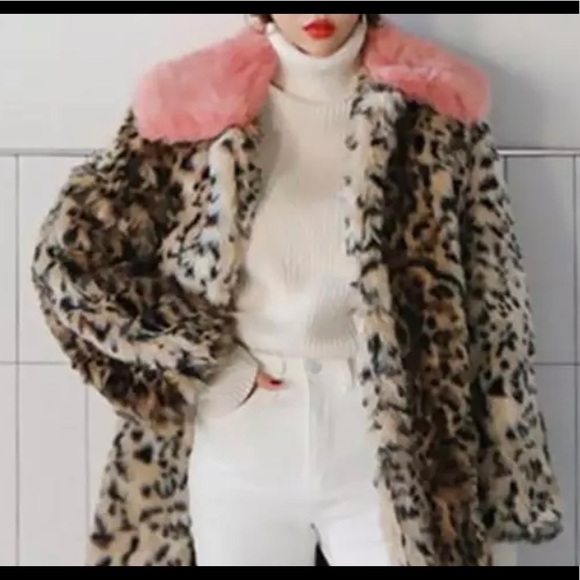 GLAM GARAGE Jackets & Blazers - FAUX LEOPARD + PINK!!